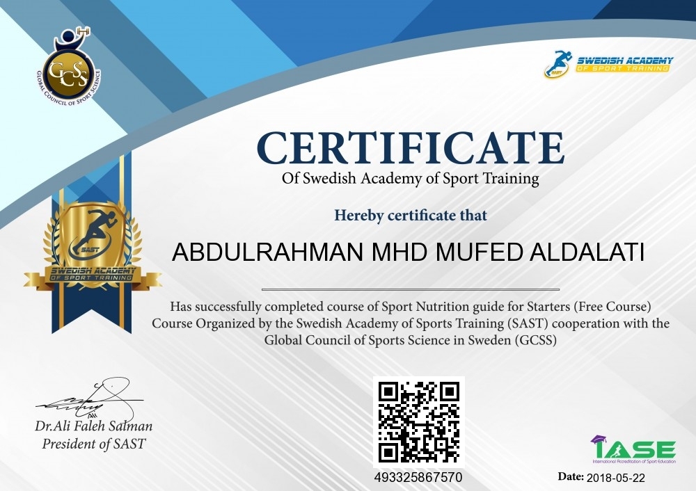 ABDULRAHMAN MHD MUFED ALDALATI